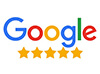 google logo with five stars
